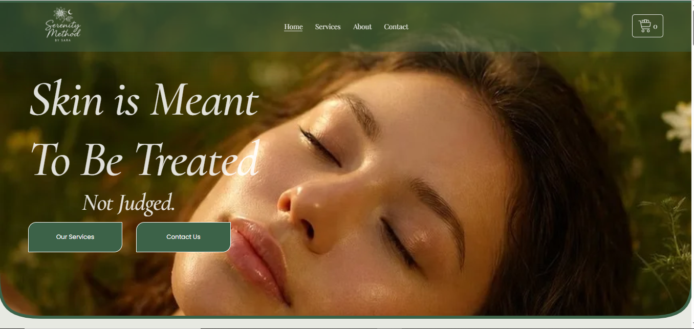 Serenity Method website homepage — Squarespace Wellness & Coaching